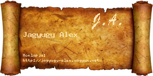 Jagyugy Alex névjegykártya